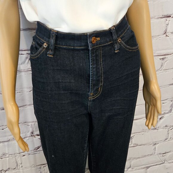 J. CREW - Lookout high rise skinny dark wash blue jeans - Picture 5 of 11